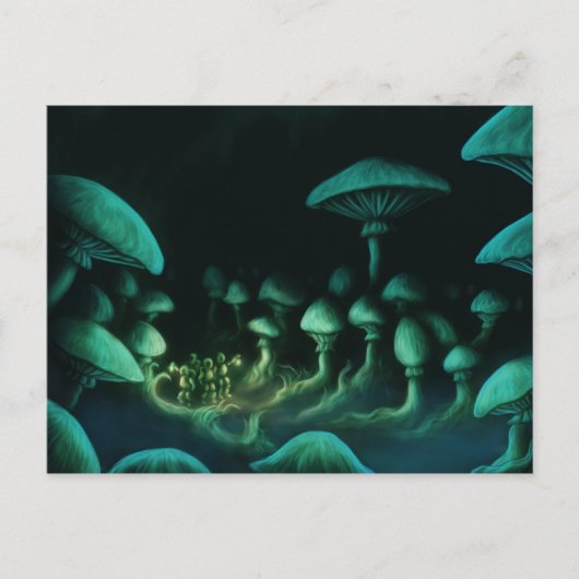 unter der Postkarte der Erdoberfläche-Fantasy-Kuns (Vorderseite)