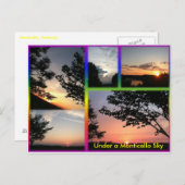 Unter der Postkarte Monticello Sky (Vorne/Hinten)