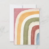 Unter der Rainbow Boho Babydusche Einladung (Rückseite)