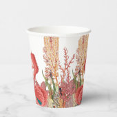 Unter der Roten Meerjungfrau-Korallenbärenpartei Pappbecher (Rechts)