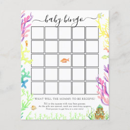 Unter der Sea Baby Bingo Spielkarte