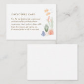 Unter der Sea Baby Dusche Begleitkarte (Vorne/Hinten)