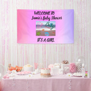 Unter der Sea Baby Dusche: Begrüßung unseres klein Banner