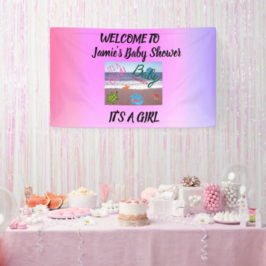 Unter der Sea Baby Dusche: Begrüßung unseres klein Banner (Party)