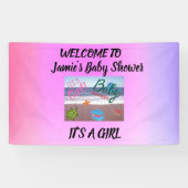 Unter der Sea Baby Dusche: Begrüßung unseres klein Banner (Horizontal)