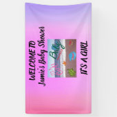 Unter der Sea Baby Dusche: Begrüßung unseres klein Banner (Vertikal)