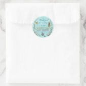 Unter der Sea Baby Dusche danke Ihnen Aufkleber (Tasche)