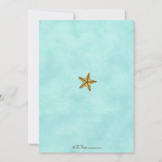 Unter der Sea Baby Dusche Einladung (Rückseite)