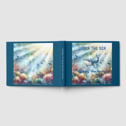 Unter der Sea Baby Dusche Gästebuch (Voll)