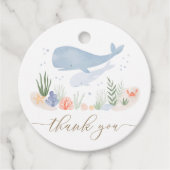 Unter der Sea Baby Dusche Geschenkanhänger (Vorderseite)