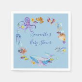Unter der Sea Baby Dusche Serviette (Vorderseite)