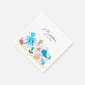 Unter der Sea Baby Dusche Serviette (Ecke)