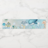 Unter der Sea Baby Dusche Wasserflaschenetikett (Einzelnes Label)