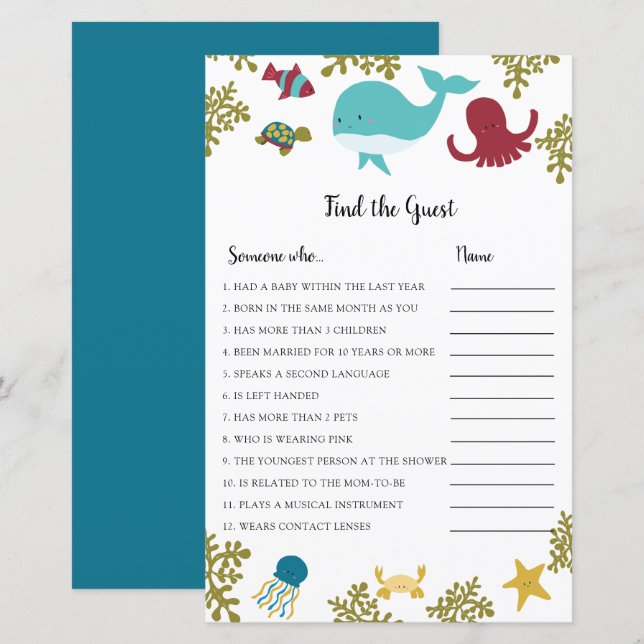 Unter der Sea Baby Duwer finden Sie die Game Navy (Vorne/Hinten)