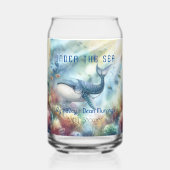 Unter der Sea Baby Shower bevorzugen Glass trinken Dosenglas (Vorderseite)
