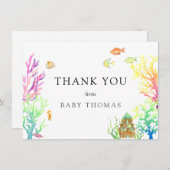 Unter der Sea Baby Shower Danke (Vorne/Hinten)