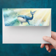 Unter der Sea Baby Shower Envelope