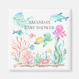Unter der Sea Baby Shower Fevor Magnet
