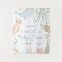 Unter der Sea Baby Shower Tapisserie