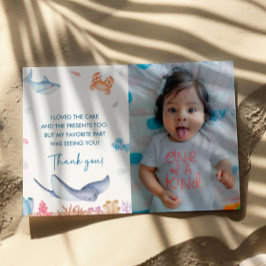 Unter der Sea Birthday Party Danke Karte