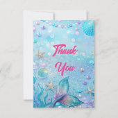 Unter der "Sea Birthday Party" Dankeskarte (Vorderseite)