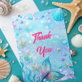 Unter der "Sea Birthday Party" Dankeskarte