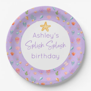 Unter der "Sea Birthday Party" Pappteller