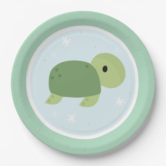 Unter der "Sea Birthday Party" Pappteller (Vorderseite)