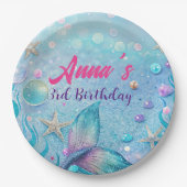 Unter der "Sea Birthday Party" Pappteller (Vorderseite)