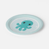 Unter der "Sea Birthday Party" Pappteller (Schrägansicht)