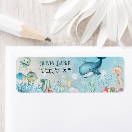 Unter der Sea Blue-Junge-Dusche (Insitu)