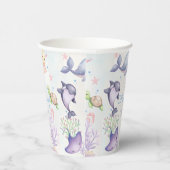 Unter der Sea Blue Sea Life Birthday Party Pappbecher (Rechts)