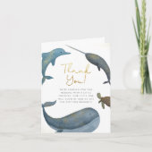 Unter der Sea Boy Baby Dusche Vielen Dank Dankeskarte (Vorderseite)