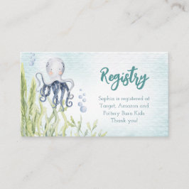 Unter der "Sea Gift Registry Baby Shower Card" Begleitkarte
