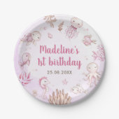 Unter der "Sea Girl Birthday Party" Pappteller (Vorderseite)