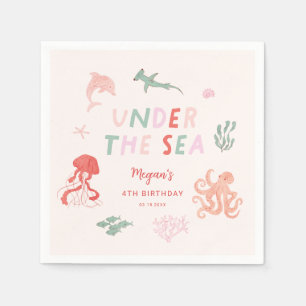 Unter der "Sea Girl Birthday Party" Serviette
