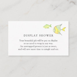 Unter der Sea Ocean Baby Shower Einlegekarte Begleitkarte