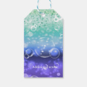 Unter der Sea Tropical Ocean Birthday Party Geschenkanhänger (Rückseite)