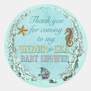 Unter der SeeBabyparty danke Aufkleber