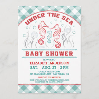 Unter der SeeBabyparty-Einladung Einladung