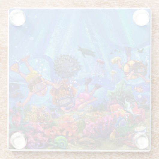 Unter der Seekunst Glasuntersetzer (Rückseite)