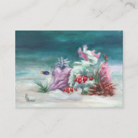Unter der Seekunst-Karte Visitenkarte (Vorderseite)