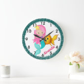 Unter der Seemeerjungfrau Große Wanduhr (Zuhause)