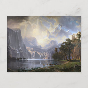Unter der Sierra Nevada, Kalifornien von Bierstadt Postkarte