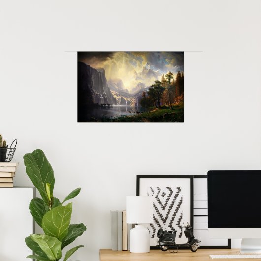Unter der Sierra Nevada von Albert Bierstadt Poster (Heimbüro)