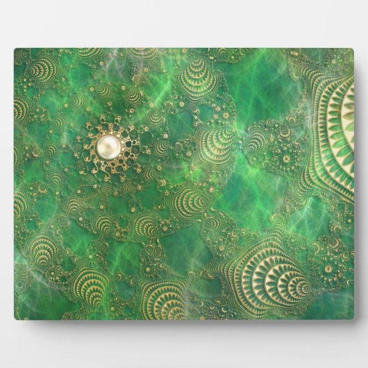 Unter der smaragdgrünen Foto Plaque Fotoplatte (Vorderseite)