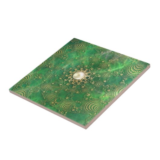 Unter der Smaragdseedekorativen Fliese (Seite)