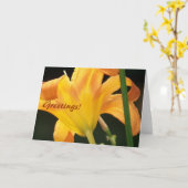 Unter der Sonne, Grüße! Karte (Gelbe Blume)