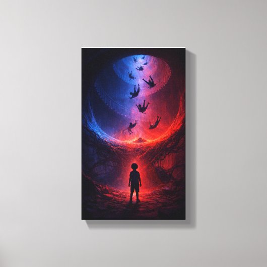 Unter der Spirale der fallenden Seelen Leinwanddruck (Vorderseite)