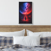 Unter der Spirale der fallenden Seelen Leinwanddruck (Insitu (Schlafzimmer))